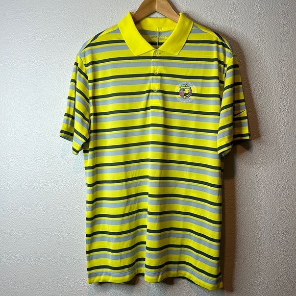 NIKE GOLF Tour Performance Dri-Fit CORAL SANDS GOLF COURSE DIEGO GARCIA B.I.O.T. - Picture 1 of 10